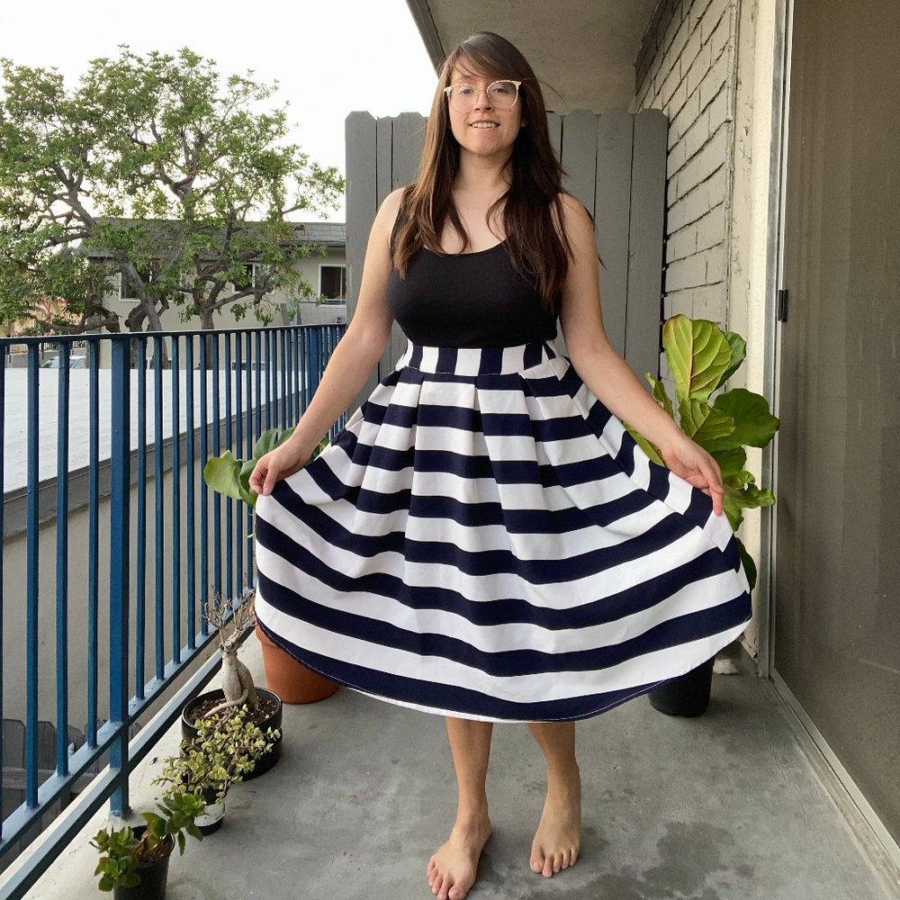 Lucy Paris Striped Skirt